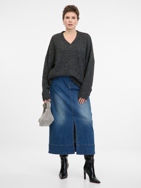 Orsay Temno siv ženski pulover ORSAY