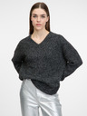 Orsay Temno siv ženski pulover ORSAY