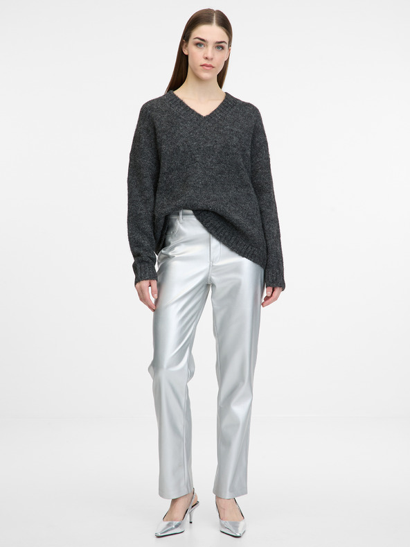 Orsay Temno siv ženski pulover ORSAY