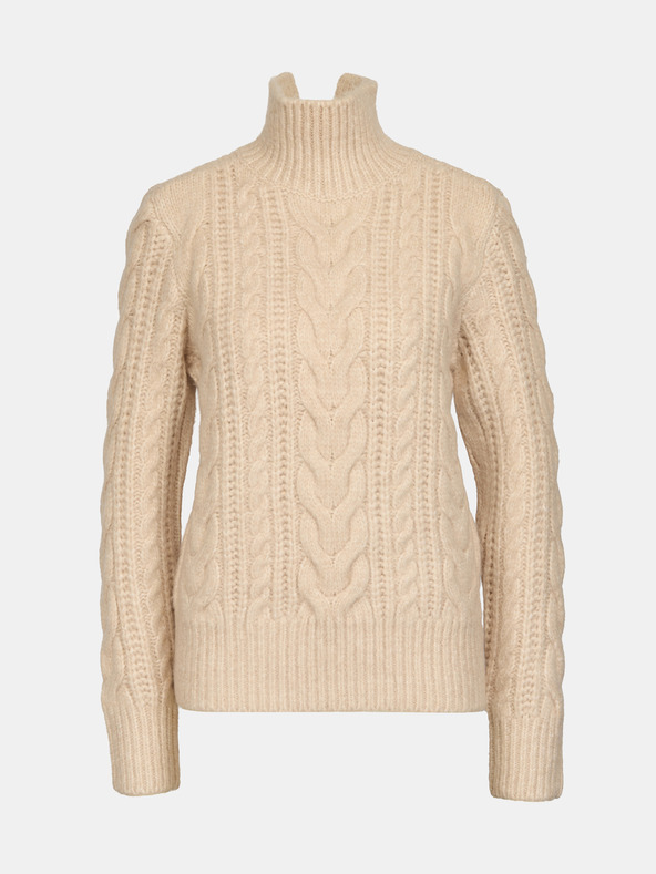 Orsay Bež ženski pulover z ovratnikom ORSAY