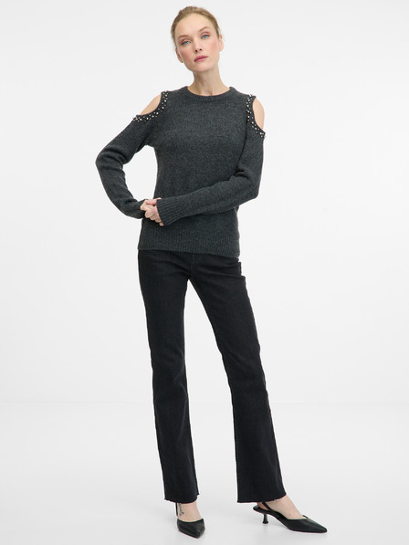 Orsay Temno siv ženski pulover ORSAY