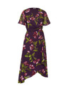 Orsay Vijolične ženske midi obleke s cvetličnim vzorcem ORSAY