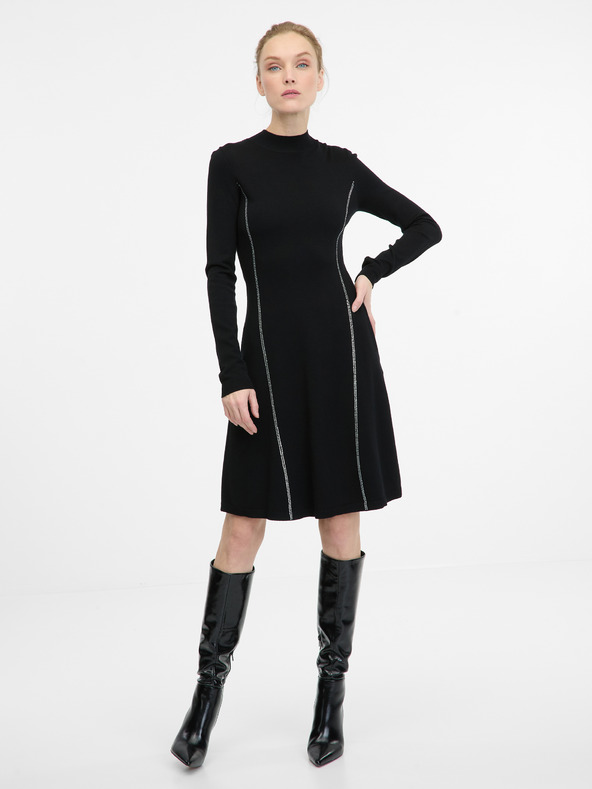 Orsay Črna ženska obleka ORSAY