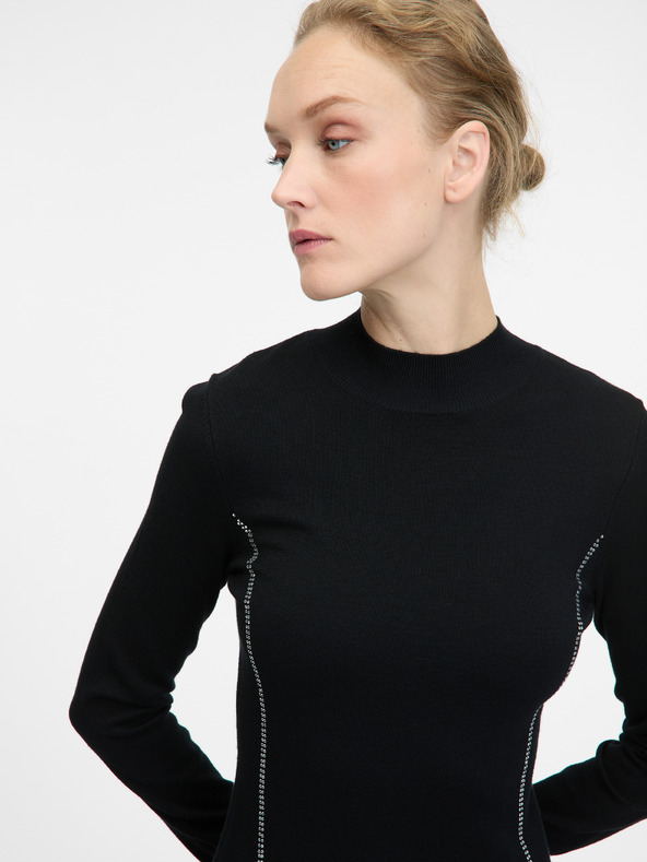 Orsay Črna ženska obleka ORSAY