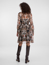 Orsay Rjava ženska vzorčasta obleka ORSAY