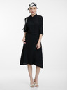 Orsay Črne ženske srajčne obleke do kolen ORSAY