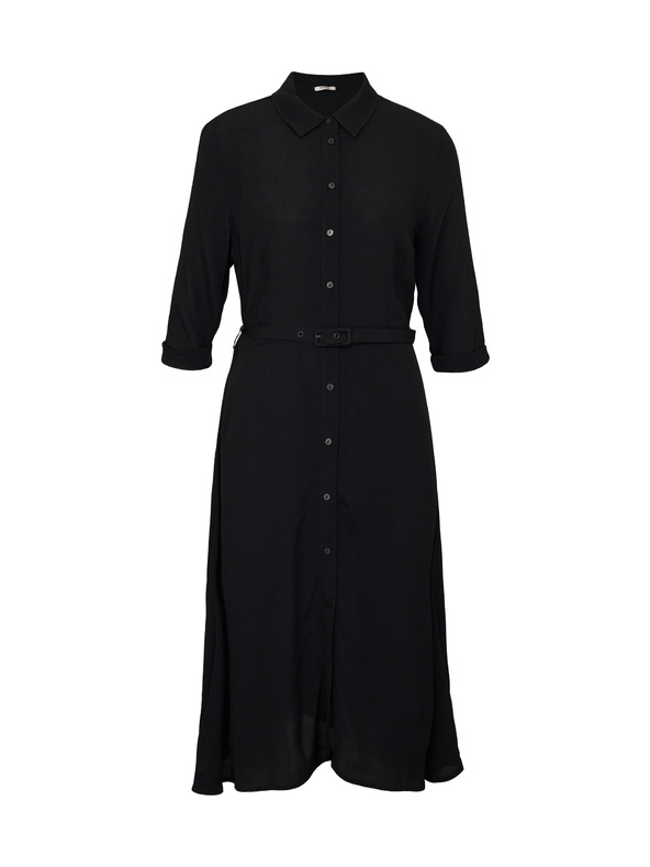 Orsay Črne ženske srajčne obleke do kolen ORSAY