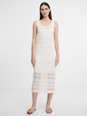 Orsay Krem ženska midi obleka ORSAY