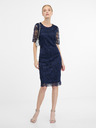 Orsay Modre ženske oprijete obleke do kolen ORSAY
