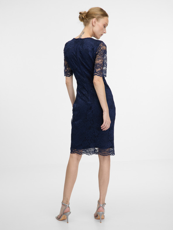 Orsay Modre ženske oprijete obleke do kolen ORSAY