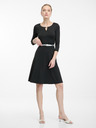 Orsay Črna ženska obleka do kolen ORSAY