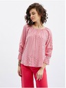 Orsay Temno rožnata ženska črtasta bluza ORSAY