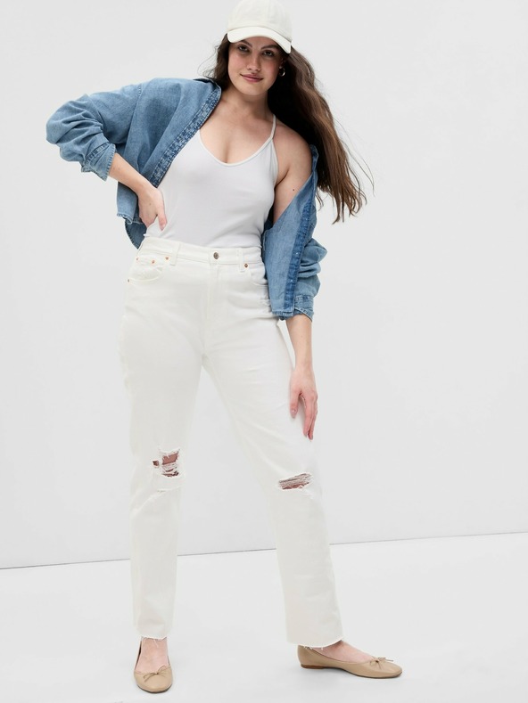 GAP Jeans hlače straight High Rise Cheeky GAP