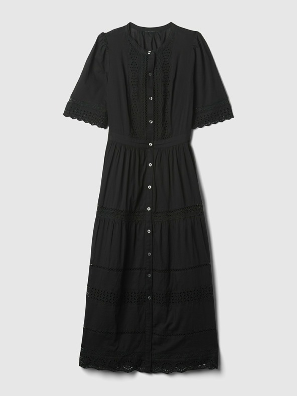 GAP Čipkované midi šaty GAP