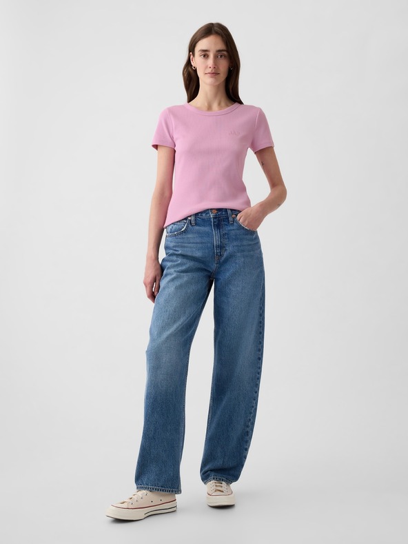 GAP Rebrasta majica z logom GAP