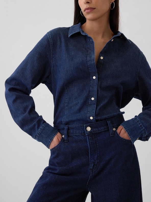 GAP Kavbojke Mid Rise UltraSoft Baggy GAP