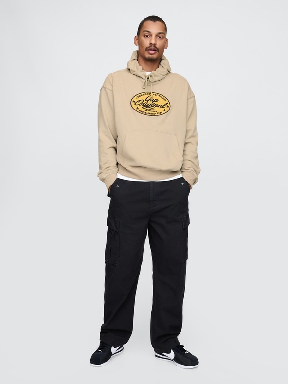 GAP Oversize pulover z logom Americana GAP