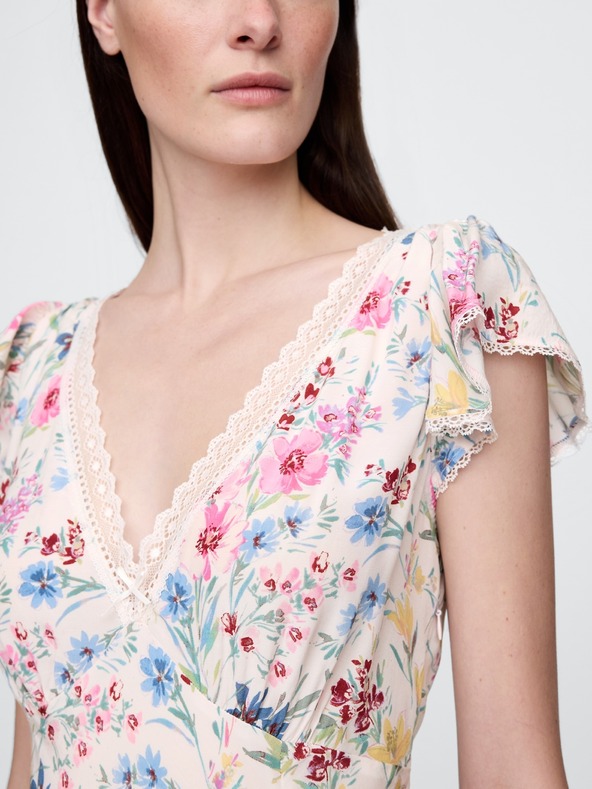 GAP Cvetlična maksi obleka GAP