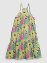 GAP Detské kvetované šaty na ramienka GAP