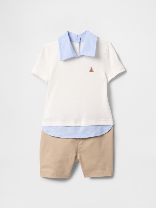 GAP Baby komplet polo majice in kratkih hlač GAP