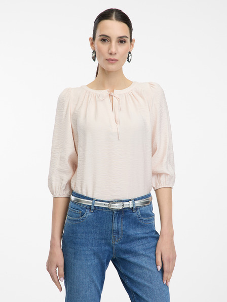 Orsay Svetlo rožnata ženska bluza s tričetrtinskim rokavom ORSAY