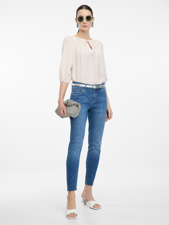 Orsay Svetlo rožnata ženska bluza s tričetrtinskim rokavom ORSAY