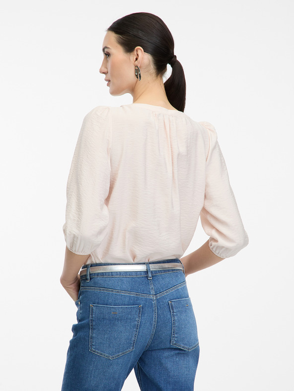 Orsay Svetlo rožnata ženska bluza s tričetrtinskim rokavom ORSAY