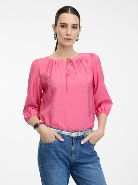 Orsay Rožnata ženska bluza s tričetrtinskim rokavom ORSAY