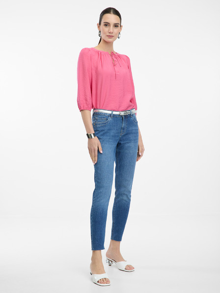 Orsay Rožnata ženska bluza s tričetrtinskim rokavom ORSAY