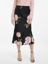 Orsay Črna ženska midi krilo z cvetličnim vzorcem ORSAY