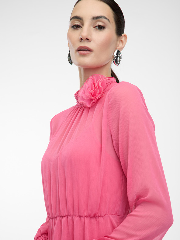 Orsay Rožnata ženska obleka do kolen ORSAY