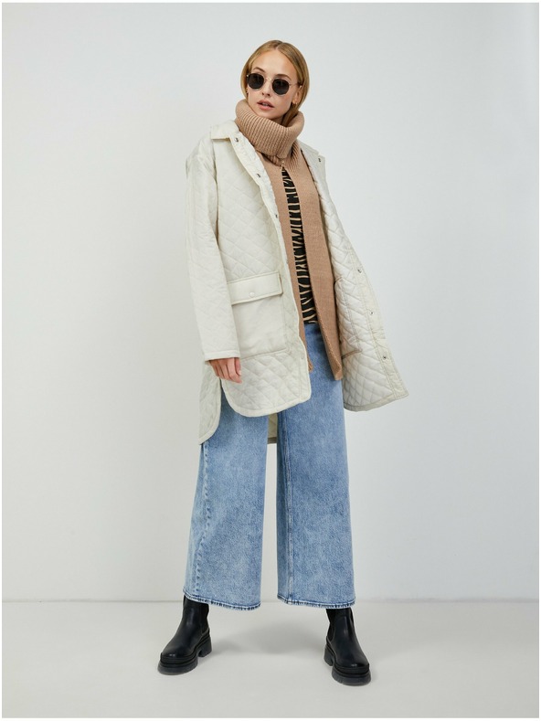 Orsay Bež-črna majica z živalskim vzorcem ORSAY