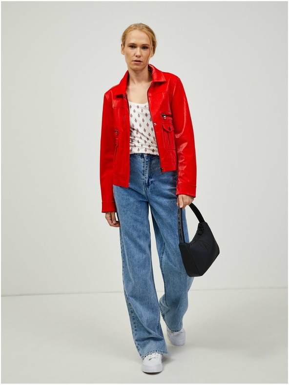 Orsay Rožnato-krem vzorčasta majica ORSAY