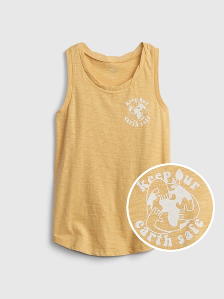 GAP Otroška majica brez rokavov GAP