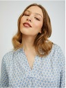 Orsay Svetlo modra ženska vzorčasta bluza ORSAY