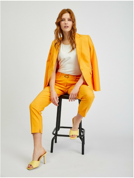 Orsay ORSAY oranžne ženske hlače s pasom