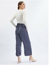 Orsay Temno modro žensko črtasto hlačno krilo ORSAY