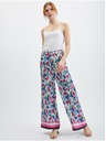Orsay Svetlo modre ženske cvetlične hlače ORSAY