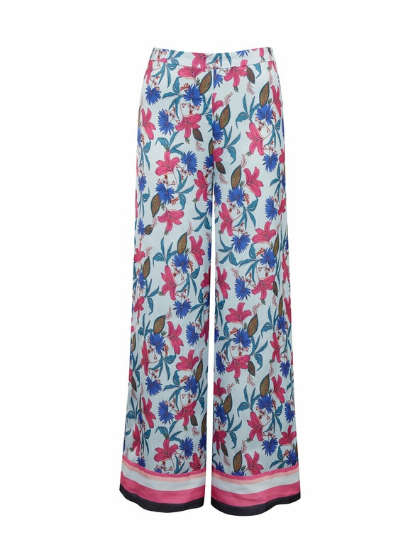 Orsay Svetlo modre ženske cvetlične hlače ORSAY