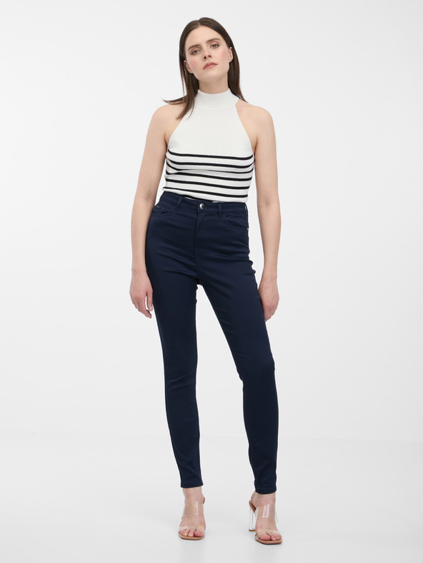 Orsay Temno modre ženske hlače ORSAY