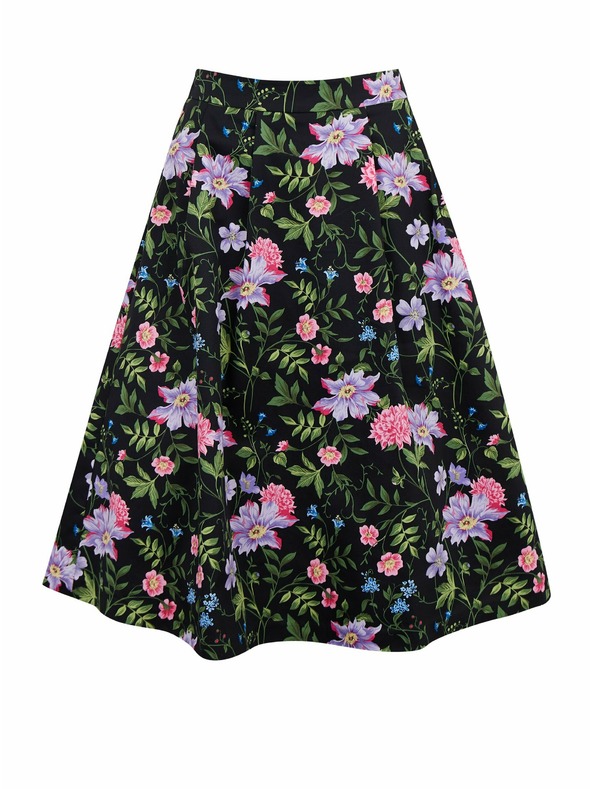 Orsay Črno žensko cvetlično krilo ORSAY