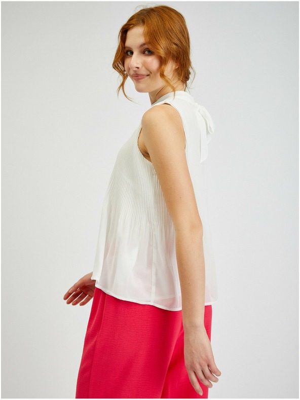 Orsay Bela ženska plisirana bluza ORSAY