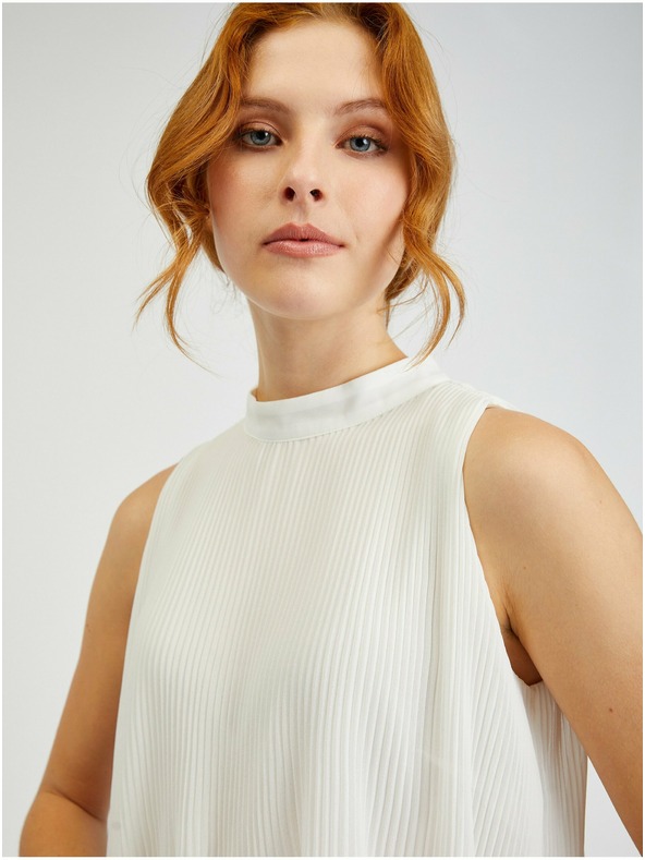 Orsay Bela ženska plisirana bluza ORSAY