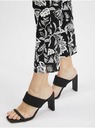 Orsay Belo-črne ženske vzorčaste hlače ORSAY