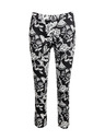 Orsay Belo-črne ženske vzorčaste hlače ORSAY