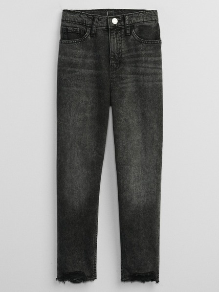 GAP Otroške mom kavbojke črne GAP