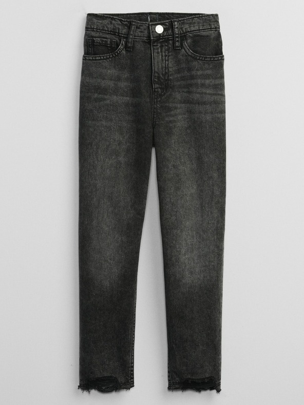 GAP Otroške mom kavbojke črne GAP