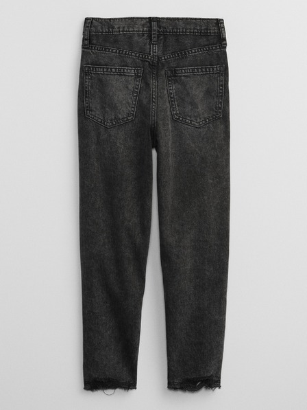 GAP Otroške mom kavbojke črne GAP