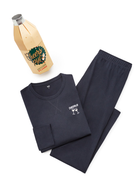 Celio Pižama v božičnem pakiranju Šampanjec