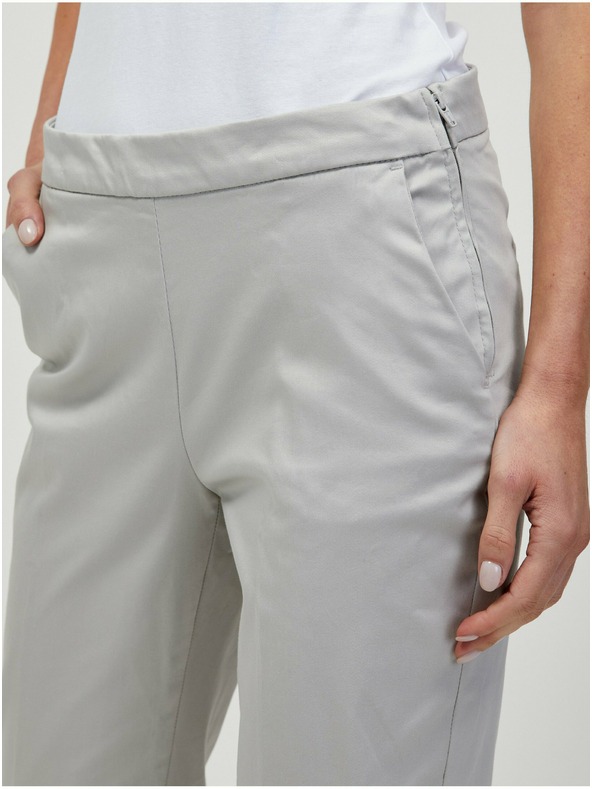 Orsay Svetlo sive skrajšane hlače ORSAY